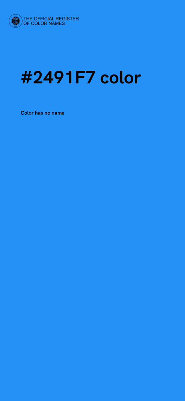 #2491F7 color image