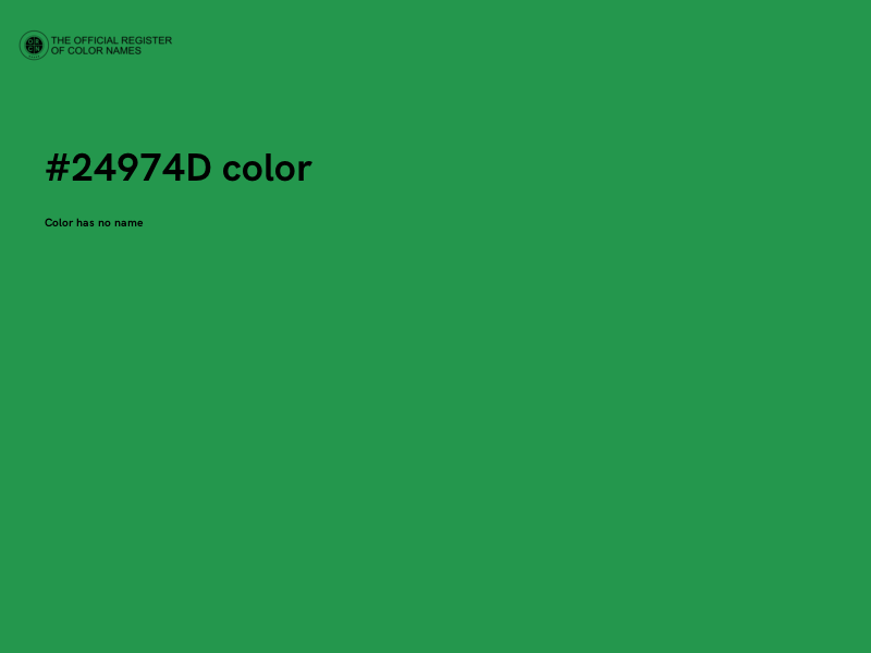 #24974D color image