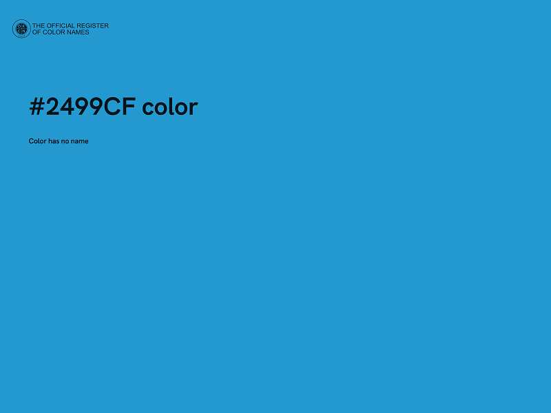 #2499CF color image