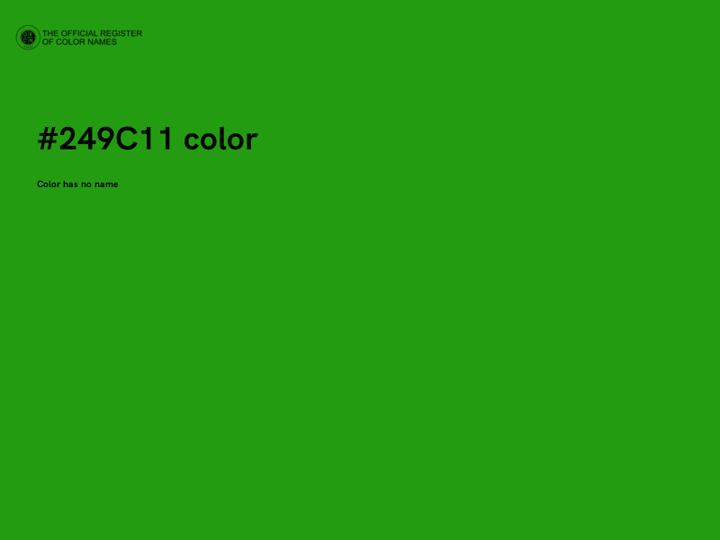 #249C11 color image