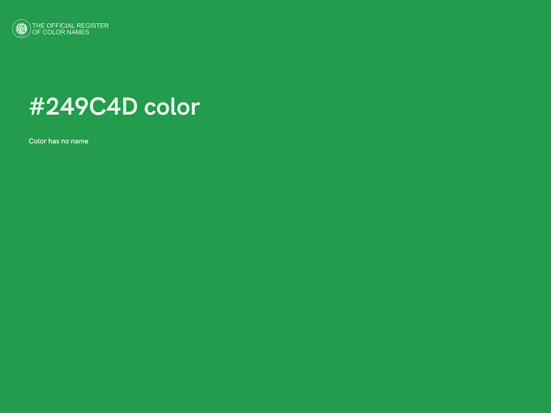 #249C4D color image