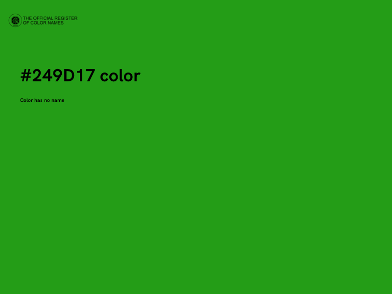#249D17 color image