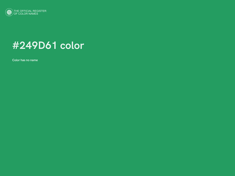 #249D61 color image