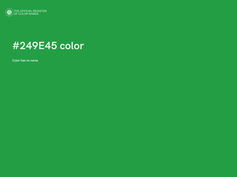 #249E45 color image