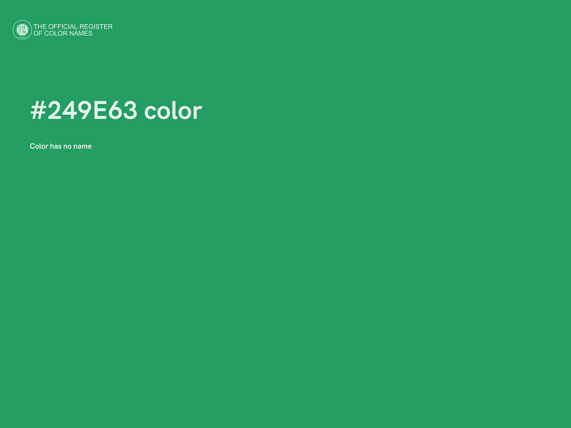 #249E63 color image
