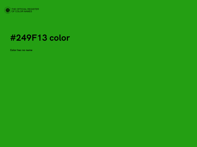 #249F13 color image