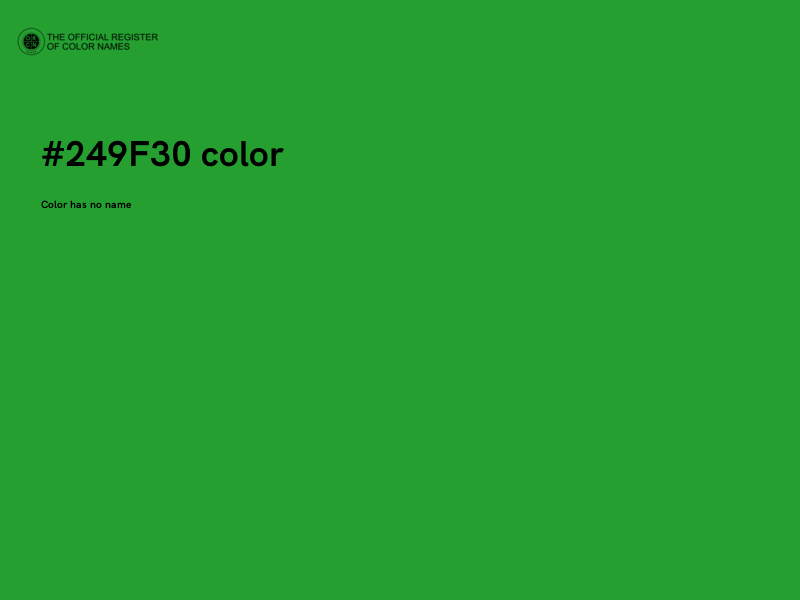 #249F30 color image