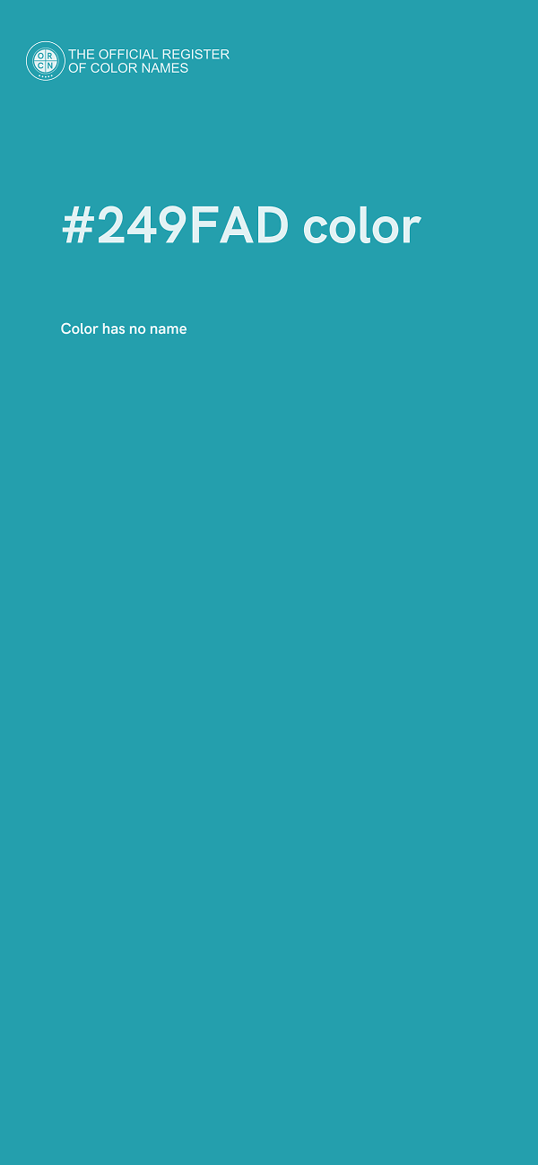#249FAD color image