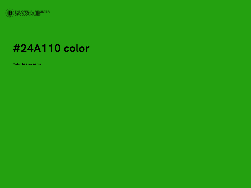 #24A110 color image