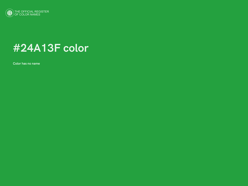 #24A13F color image