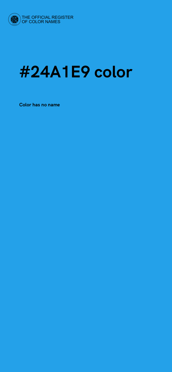 #24A1E9 color image