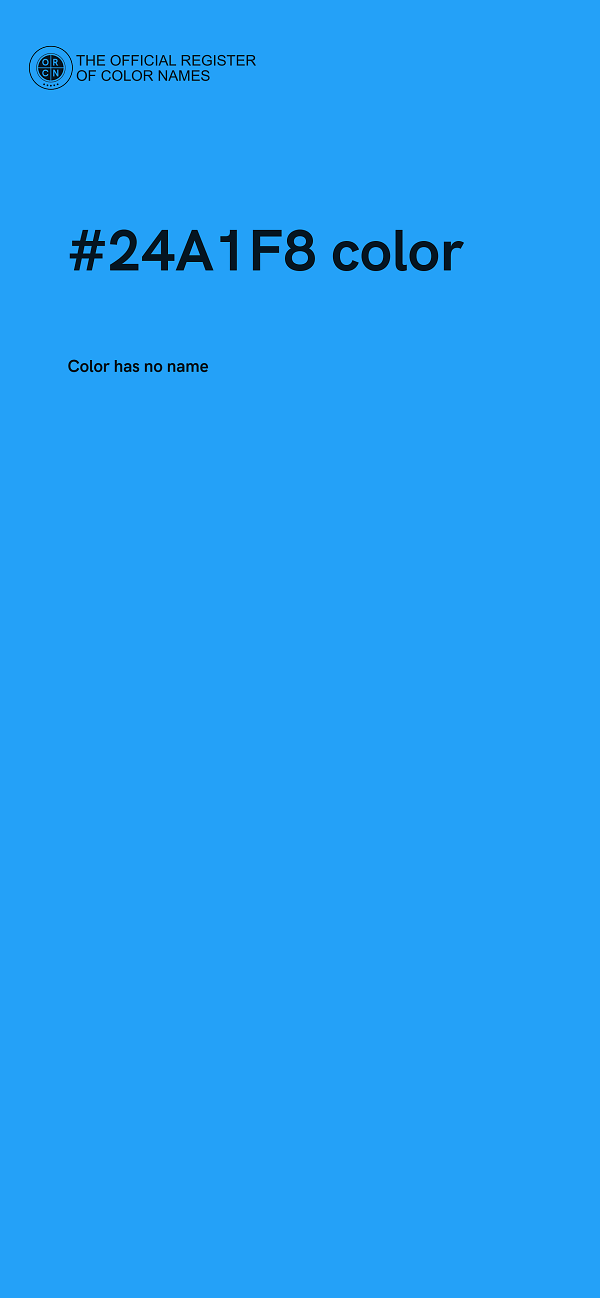 #24A1F8 color image