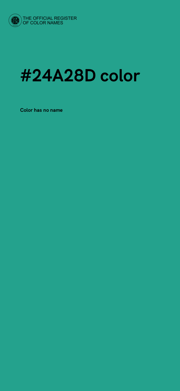 #24A28D color image