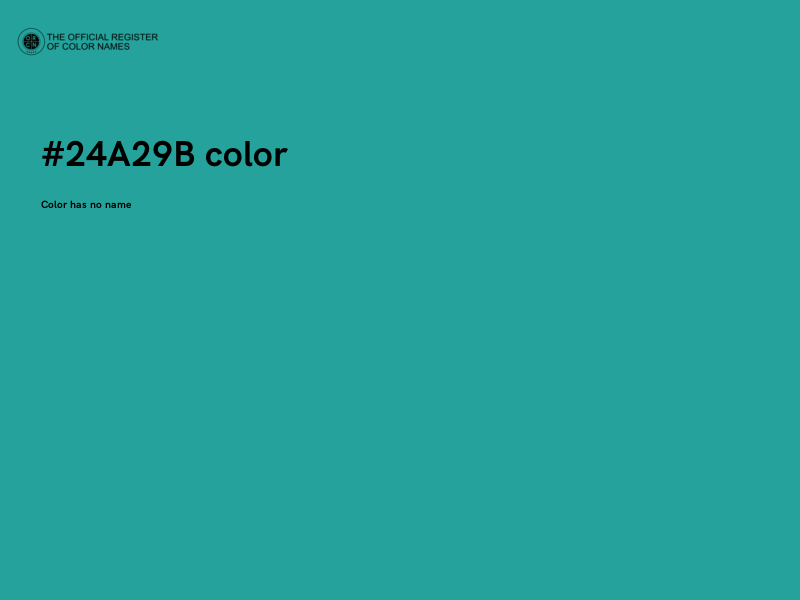 #24A29B color image