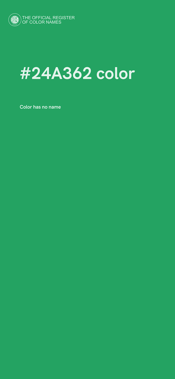 #24A362 color image