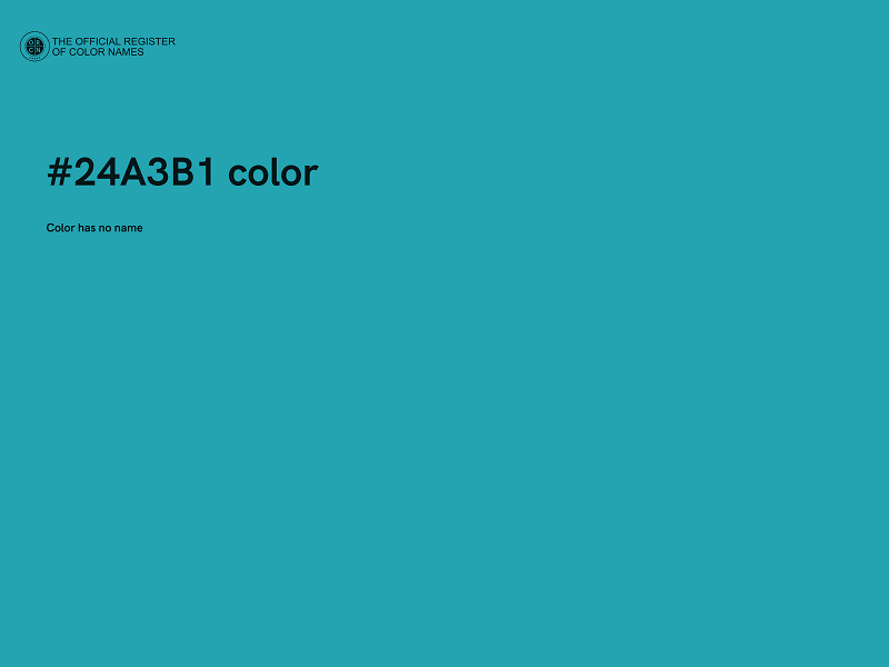 #24A3B1 color image