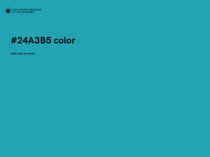 #24A3B5 color image
