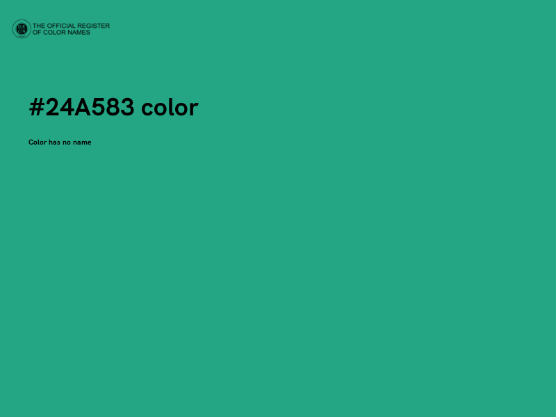 #24A583 color image