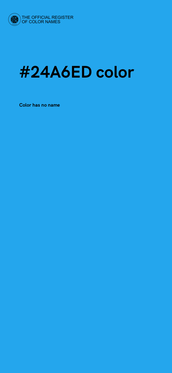 #24A6ED color image