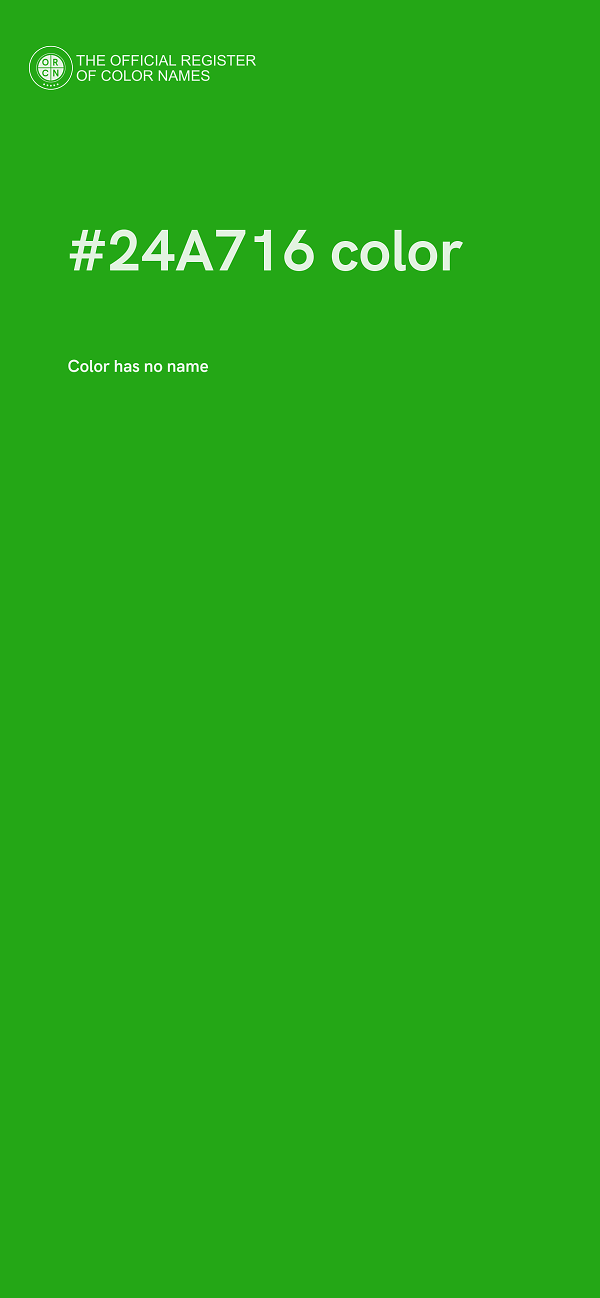 #24A716 color image