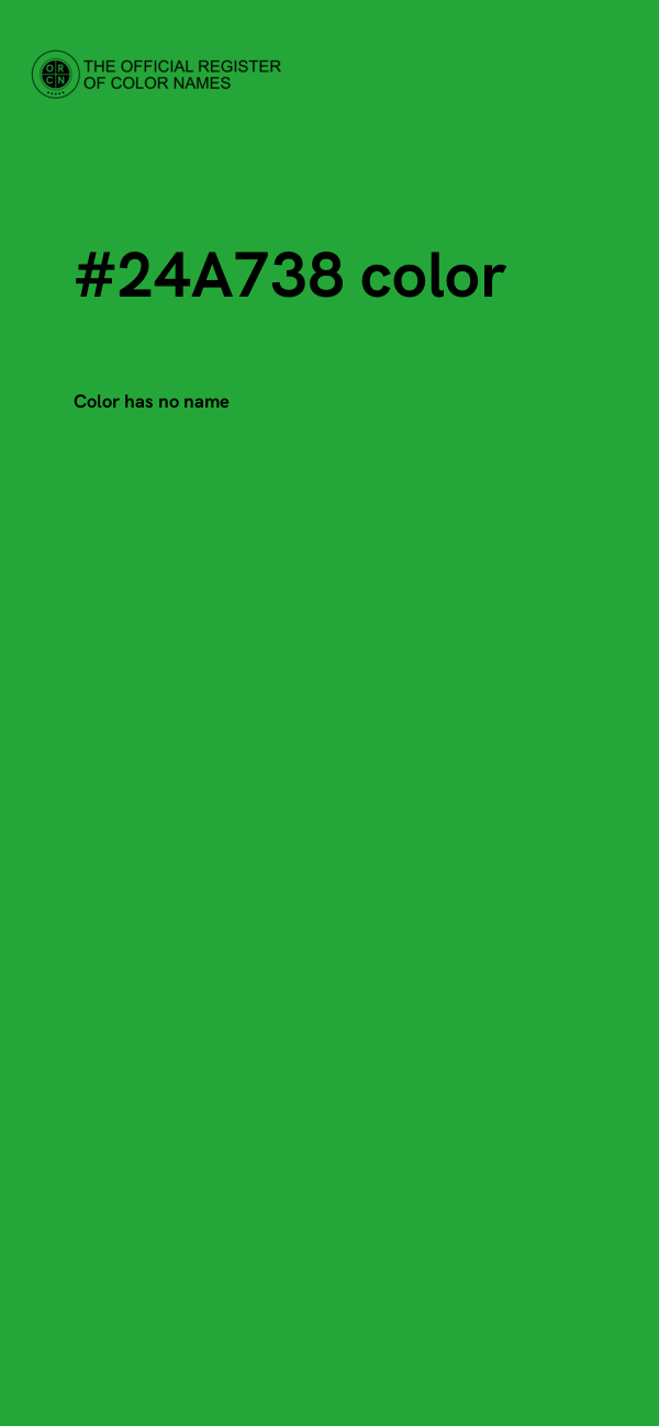 #24A738 color image