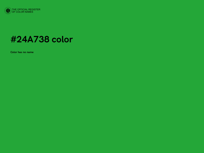 #24A738 color image