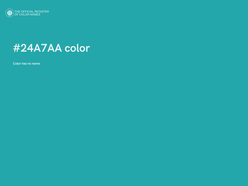 #24A7AA color image