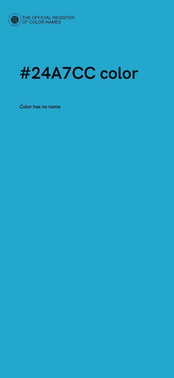 #24A7CC color image