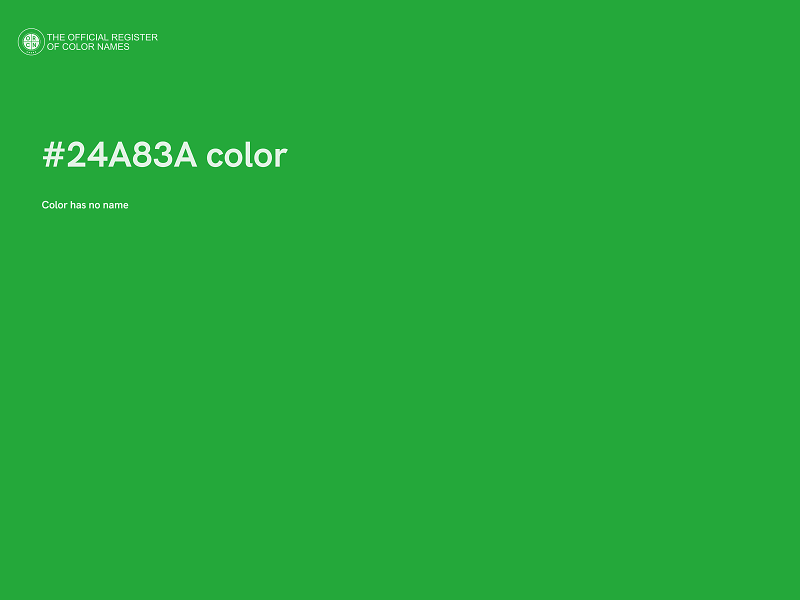 #24A83A color image