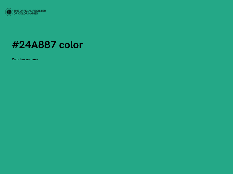 #24A887 color image