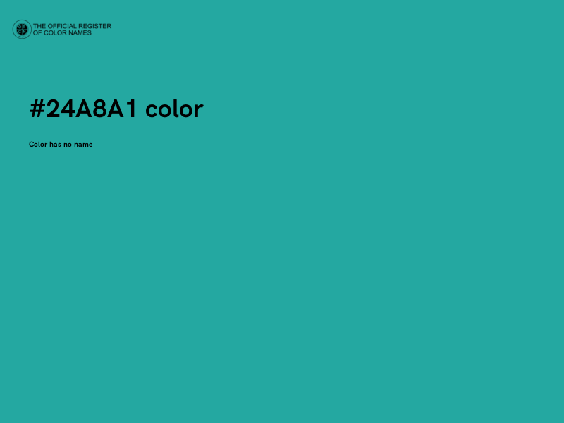 #24A8A1 color image