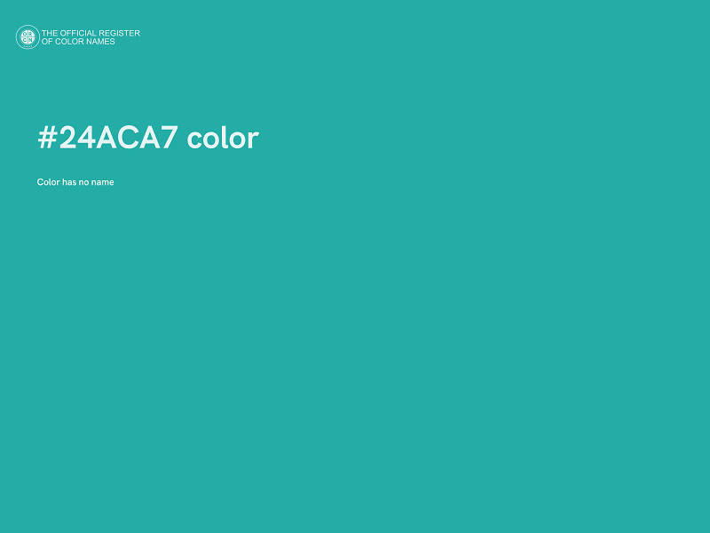 #24ACA7 color image
