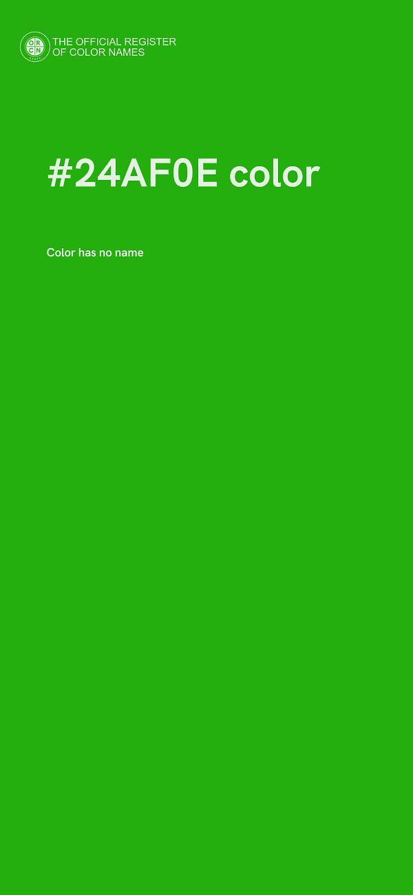 #24AF0E color image