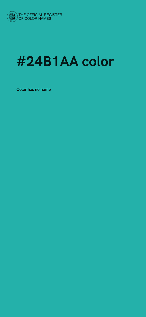 #24B1AA color image