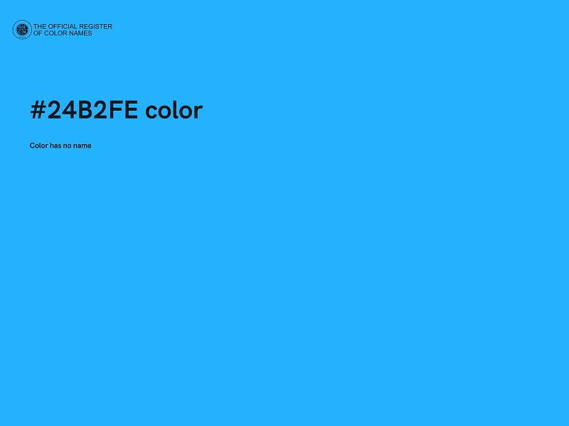 #24B2FE color image