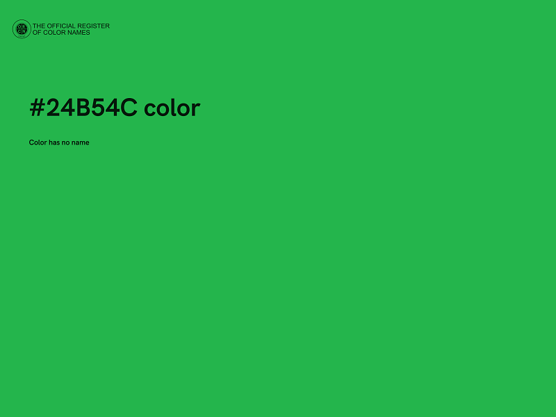 #24B54C color image