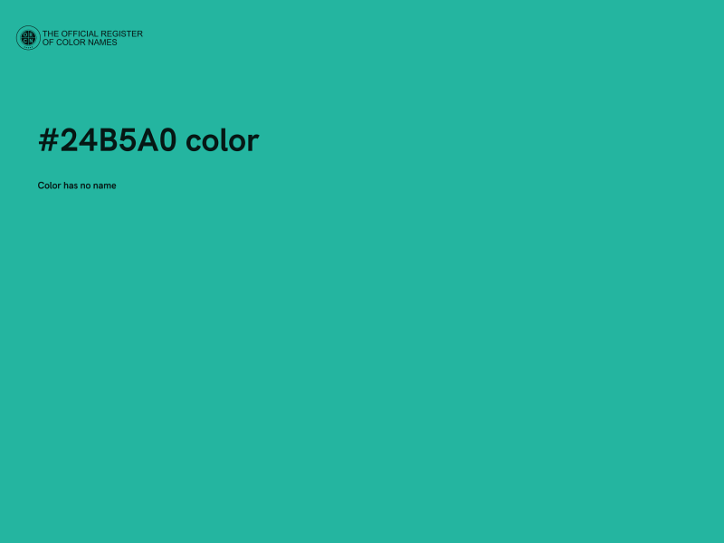 #24B5A0 color image