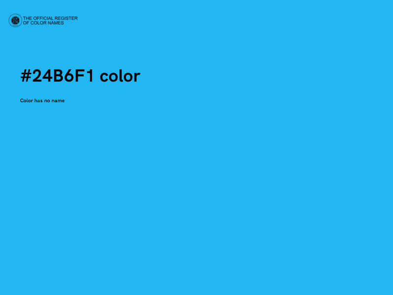 #24B6F1 color image
