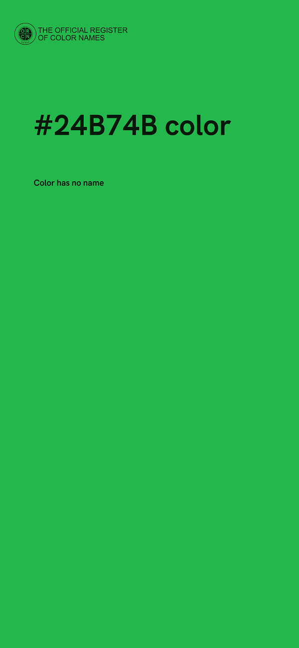 #24B74B color image