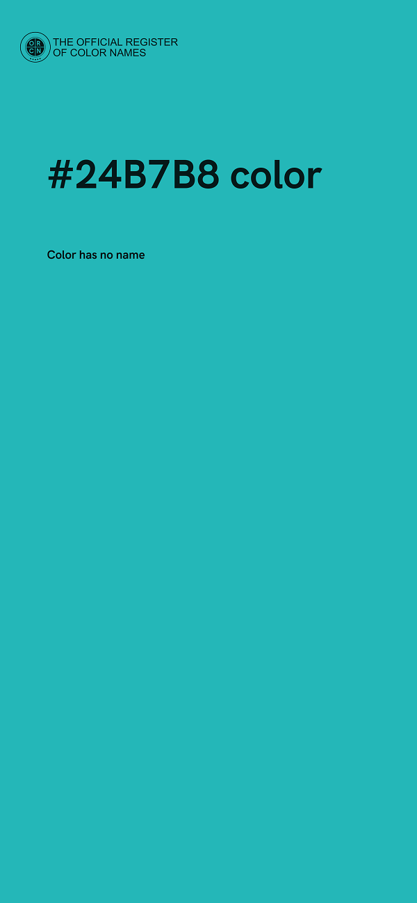 #24B7B8 color image