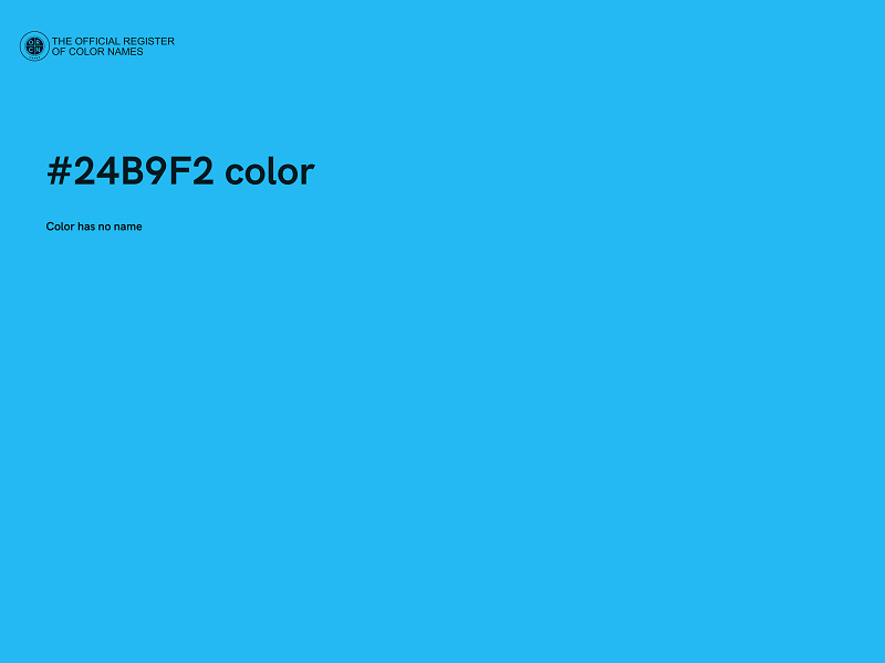 #24B9F2 color image