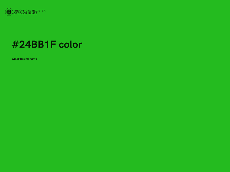 #24BB1F color image