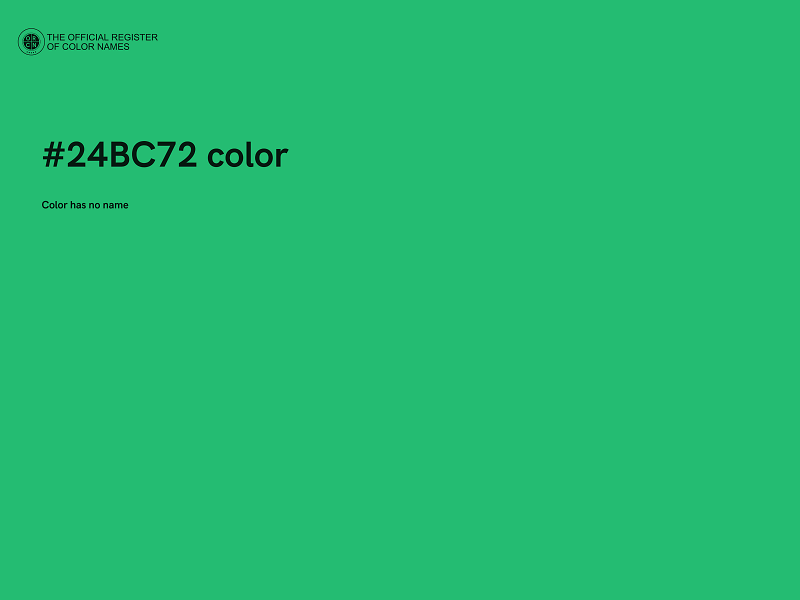 #24BC72 color image