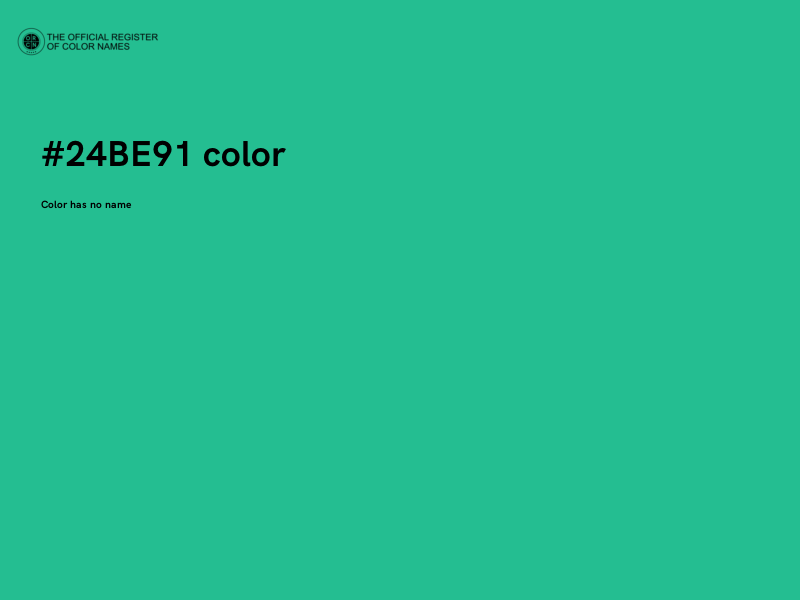 #24BE91 color image