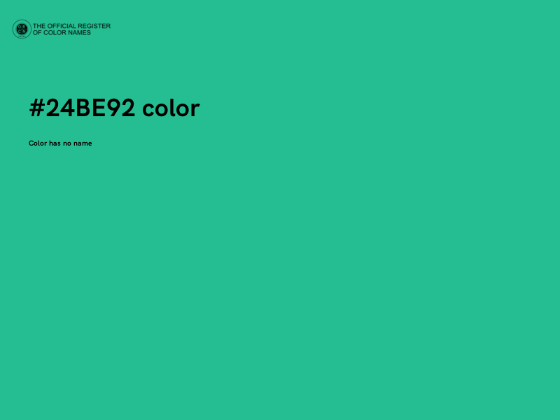 #24BE92 color image