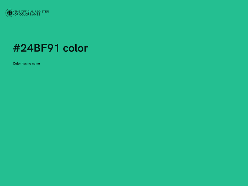 #24BF91 color image
