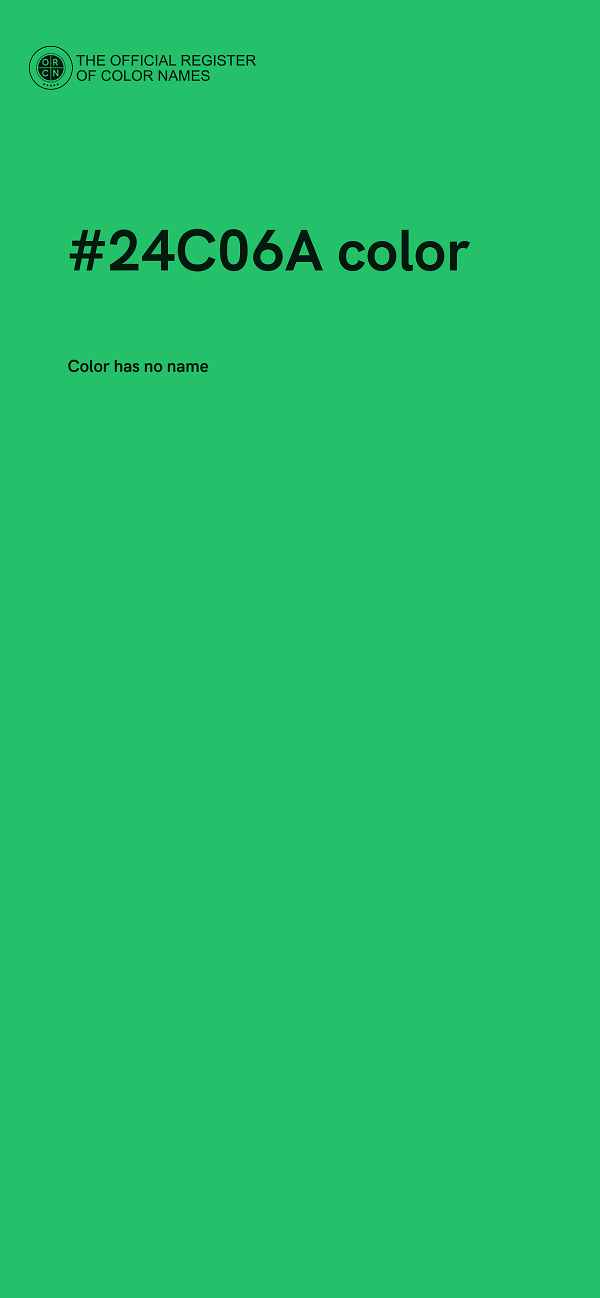 #24C06A color image