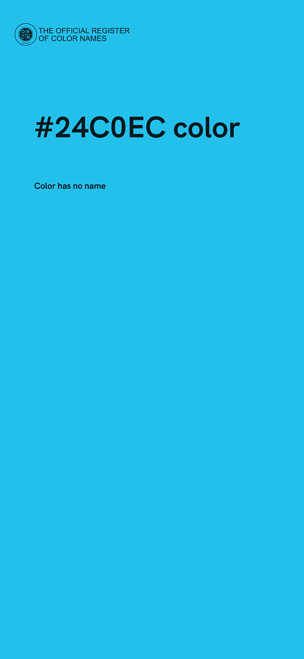#24C0EC color image