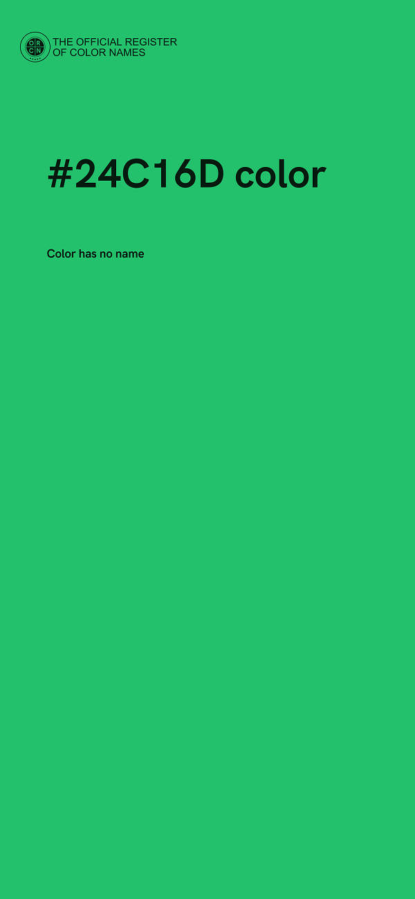 #24C16D color image