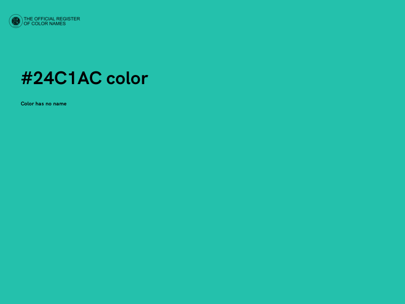 #24C1AC color image